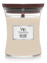 WoodWick geurkaars   Medium Hourglass   White Honey