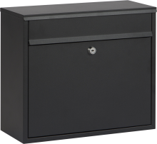 Practo Garden brievenbus Calgary   in mat zwart   15x36x31cm   RAL 9005 MAT