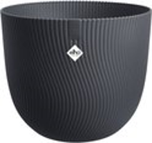 Elho Sereh Rond 30 cm Bloempot   Antraciet   Ruime Designpot voor Tuin en Interieur