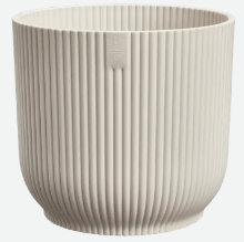 Elho Vibes Fold Rond 35 cm   Linnen wit   Royale Design Bloempot voor Meer Groen in Huis