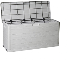 Toomax Woody's Kussenbox   280L   Warm Grey   Design   Binnenmaat 112 x 39,5 x 52,5 cm   Buitenmaat 117 x 45 x 56 cm