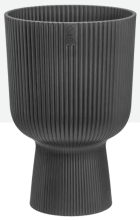 Elho Vibes Fold Coupe 14 cm   Antraciet   Elegante Plantenpot op Voetstuk