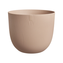 Elho Sereh Rond 25 cm Bloempot   Koele Klei   Natuurlijke Textuur   Voor Binnen & Buiten
