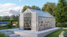 Vitavia Meridian 2 serre   11,5m²   met 6 mm polycarbonaat   Aluminium