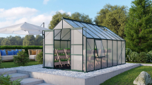 Vitavia Meridian 2 serre   11,5m²   met 4 mm polycarbonaat   Donkergroen