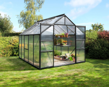 Vitavia Meridian 2 serre   8,3m²   met 6 mm polycarbonaat   Zwart