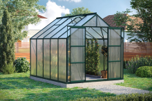 Vitavia Uranus serre   8,3m²   met 6 mm polycarbonaat   Donkergroen