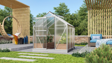 Vitavia Venus serre   3,8m²   met 6 mm polycarbonaat   Aluminium