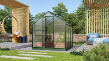 Vitavia Venus serre   3,8m²   met 4 mm polycarbonaat   Donkergroen