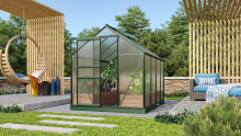 Vitavia Venus serre   5m²   met 6 mm polycarbonaat   Donkergroen