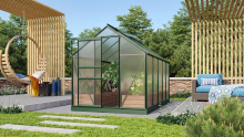 Vitavia Venus serre   6,2m²   met 4 mm polycarbonaat   Donkergroen