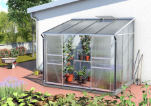 Vitavia Ida muurserre   5,2m²   met 6 mm polycarbonaat   Aluminium