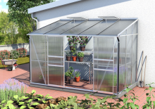Vitavia Ida muurserre   6,5m²   met 4 mm polycarbonaat   Aluminium