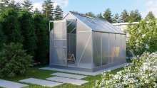 Vitavia Planet serre   6,2m²   met 6 mm polycarbonaat   Aluminium