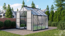 Vitavia Meridian 2 serre   6,7m²   met 4 mm polycarbonaat   Zwart