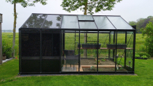 ACD Prestige serre met berging Combo R306 2   3,06 x 4,45m   Blackline