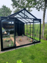 ACD Prestige serre met berging Combo R306 3   3,06 x 4,45m   Blackline