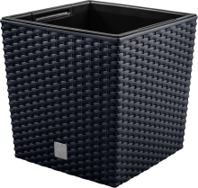 Prosperplast Rato Low Plantenbak   32 x 32,5 cm   Antraciet