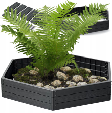 Prosperplast Modulaire Verhoogde Bloembak Garden XL   148 x 129 x 25 cm   Antraciet