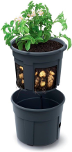 Prosperplast Potato Grower Aardappelkweekbak   Antraciet   28 Liter   39 x 39 cm