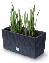 Prosperplast Rato Case Balkonbak   Antraciet   39,5 cm   Rotan look