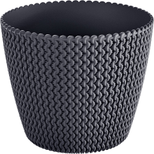 Prosperplast Splofy Bloempot   Antraciet   Ø 39 cm   45 Liter