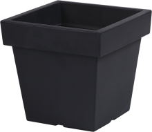 Blokker.Nl Prosperplast Lofly Square Low Bloempot   28,9 cm   Antraciet   Vierkant