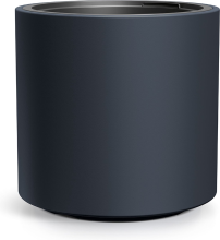 Prosperplast Heos R Slim Bloempot   Ø 29,8 cm   Antraciet   Cilindervorm