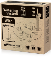 Prosperplast Watering System Round WR7   Zwart   Ø 33,8 cm   Voor potten tot Ø 47 cm