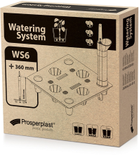 Prosperplast WS6 Vierkant Irrigatiesysteem   Zwart   Voor maat 400