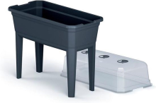 Prosperplast Respana Kweekbak op poten   Antraciet   60 x 75 cm   Met deksel