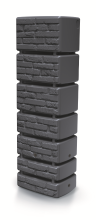 Prosperplast Tower Brick Regenton   38,4 x 57,5 x 180 cm   Antraciet