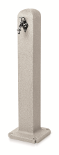 Prosperplast Waterpunt Poller   Grijs   90 cm   Steen Look