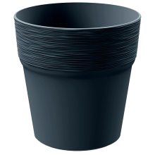 Prosperplast Furu Round Bloempot   Antraciet   Ø 18 cm   18 cm hoog