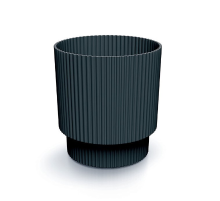 Prosperplast Milly Round Bloempot   Antraciet   Ø 15 cm   21,5 cm hoog