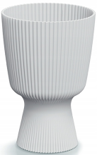 Prosperplast Milly Round Bloempot   Wit   Ø 15 cm   21,5 cm hoog