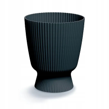 Prosperplast Milly Round Bloempot   Antraciet   Ø 22 cm   26 cm hoog