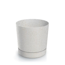 Prosperplast Tubo P Eco Wood Bloempot   ECO Wit   Ø 39 cm   Met echt hout
