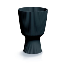 Prosperplast Milly Round Bloempot   Antraciet   Ø 19 cm   27,7 cm hoog
