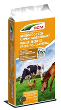 DCM gedroogde koe , kippen & paardenmest   10 kg   bio