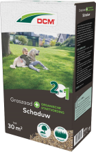 DCM graszaad 600g tot 30m²   2 in 1 Schaduw Plus incl. Organische startvoeding   schaduwrijke plekken