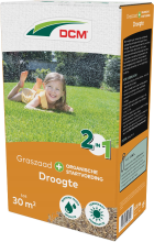 DCM graszaad 1,05kg tot 30m²   2 in 1 Droogte Plus incl. Organische startvoeding   bestand tegen hitte en droogte