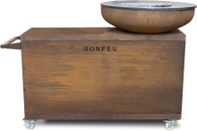 BonFeu BonBiza Island XL   Buitenkeuken Cortenstaal   150x100x108 cm   Incl. Plancha