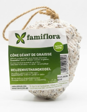 Famiflora Reuzenvethangkegel Dennenappel   300g   Talg & Zaden   100% Natuurproduct