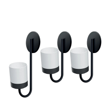 Prosperplast Bloomie Hanger Set   Wandplantenbakken Wit   3 stuks   27x23,5x84,5 cm