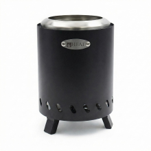 HEAT Outdoor Living Rokfri Small   Rookvrije Tafelhaard   Zwart (16x16x20 cm)