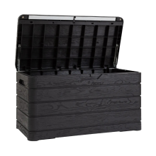 Toomax Dolomiti Kussenbox   410L   Dark Anthracite   Afsluitbaar   Binnenmaat 118 x 59,9 x 63,3 cm   Buitenmaat 119 x 64 x 61 cm