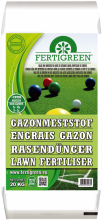 Fertigreen gazonmeststof 20 kg voor 500M²   Compleet 15 3 12+ 3MgO+23SO3+SP+SCDC+C PRO