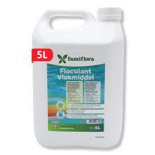 Famiflora Vlokmiddel vloeibaar 5L   vloeibare flocculant voor kristalhelder water!
