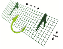 ACD BioGreen opklaptafel groen   120 x 40 cm